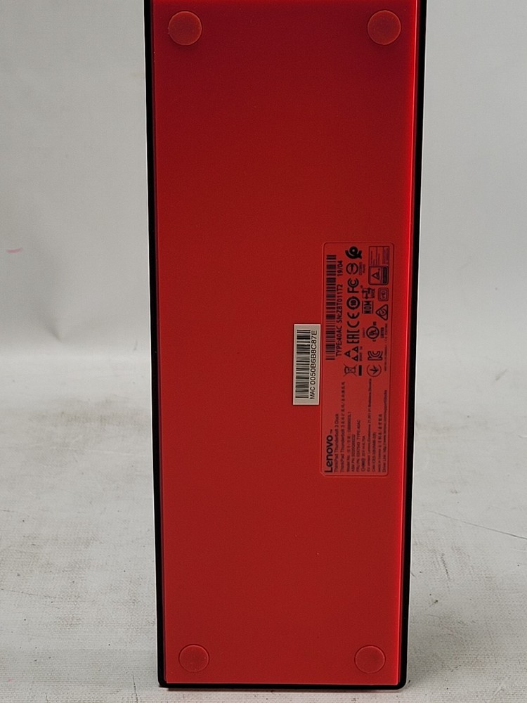 Lenovo ThinkPad 40AC Thunderbolt 3 Docking Station - No Cords