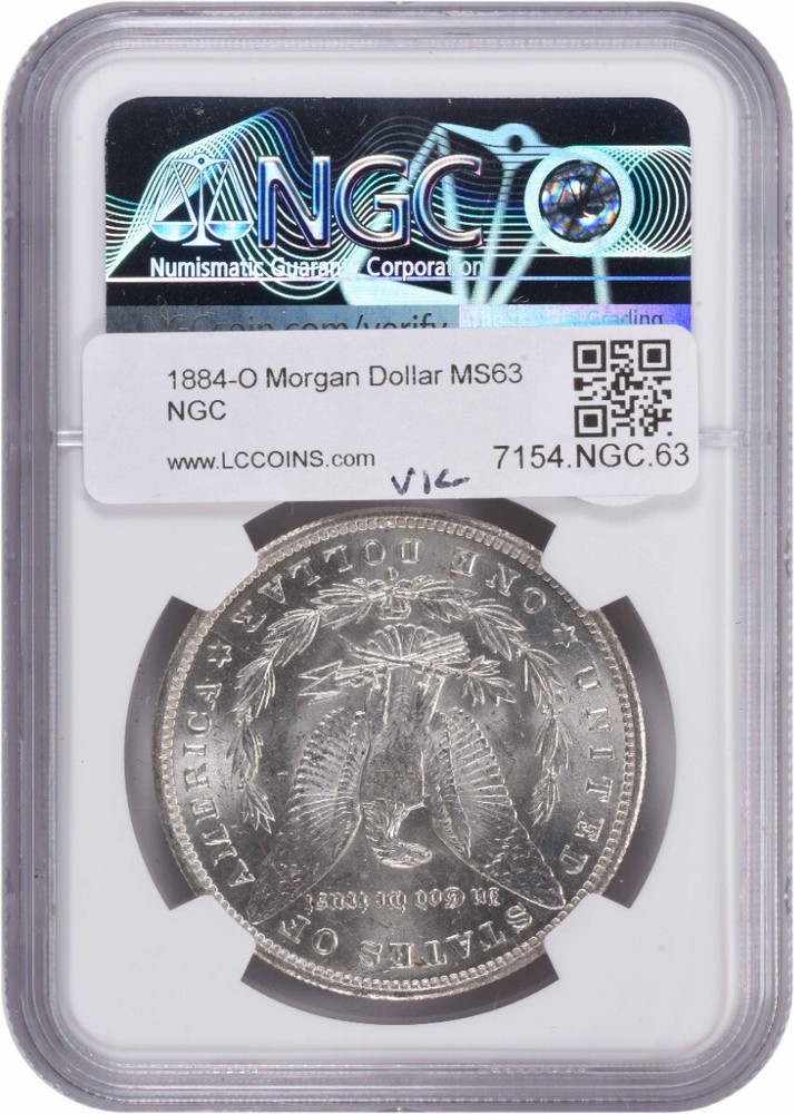 1884-O Morgan Silver Dollar MS63 NGC
