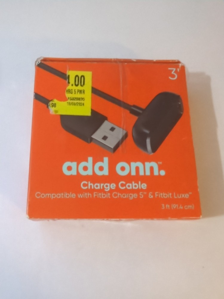 Onn. Charge Cable For Fitbit Charge 5 & Luxe