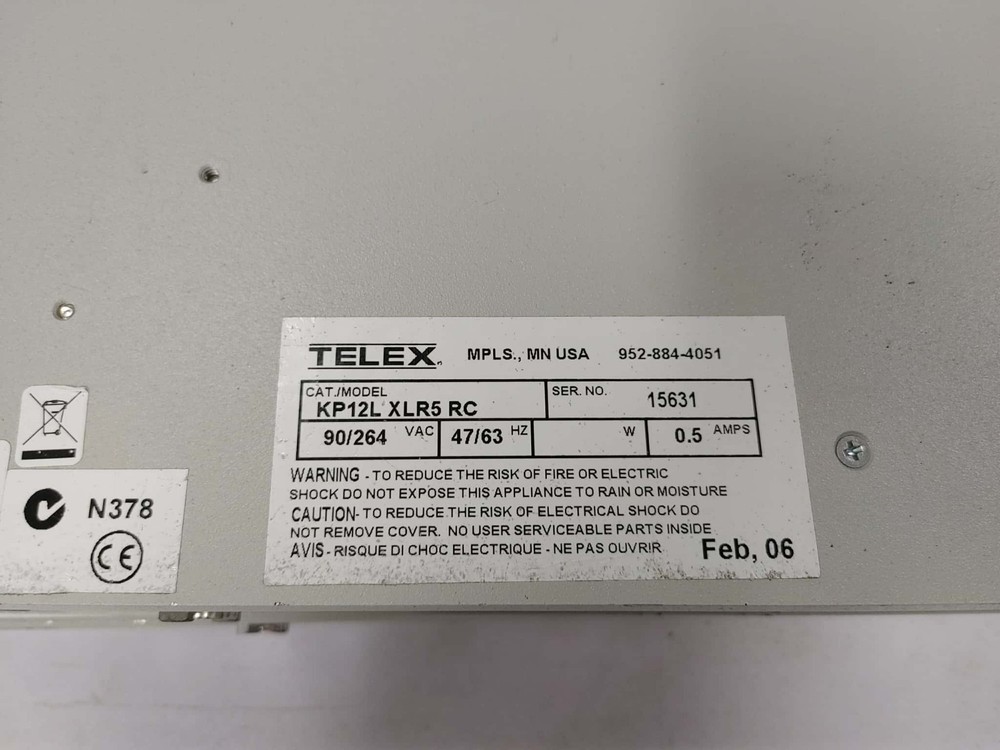 TELEX RTS kp12l xlr5 RC Position Key Panel Intercom User Station System w Module