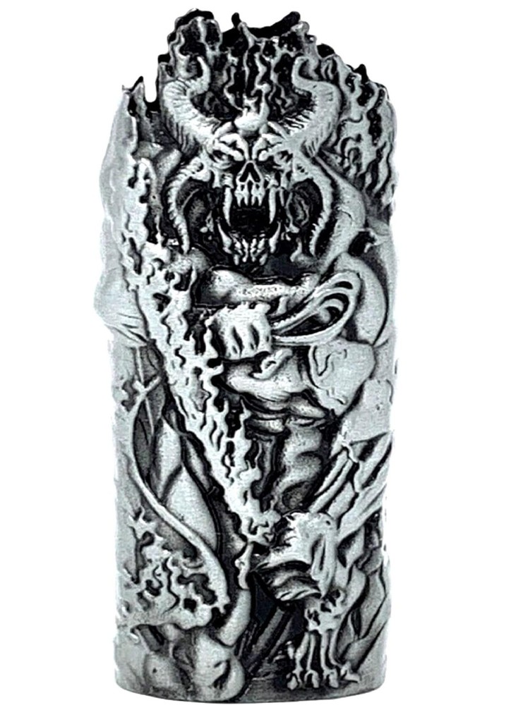 Flame Sword Devil Design Lighter Sleeve case Metal Lighter Case Fits BIC lighter