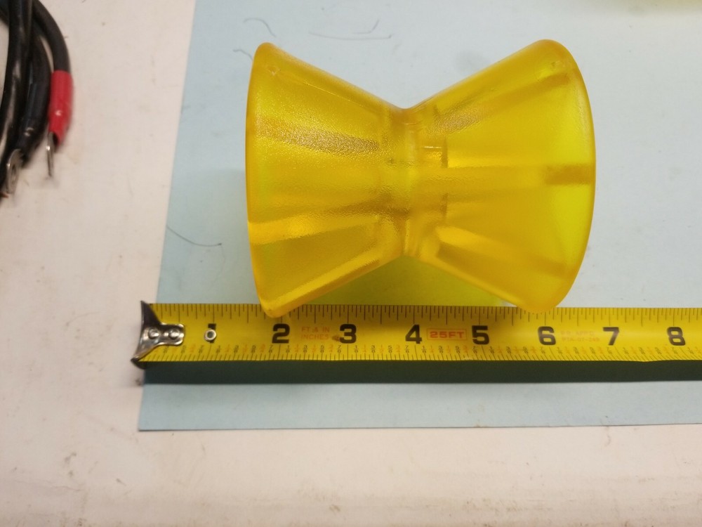 4" Inch Polyurethane Boat Trailer  Bow Stop Roller,  1/2" shaft