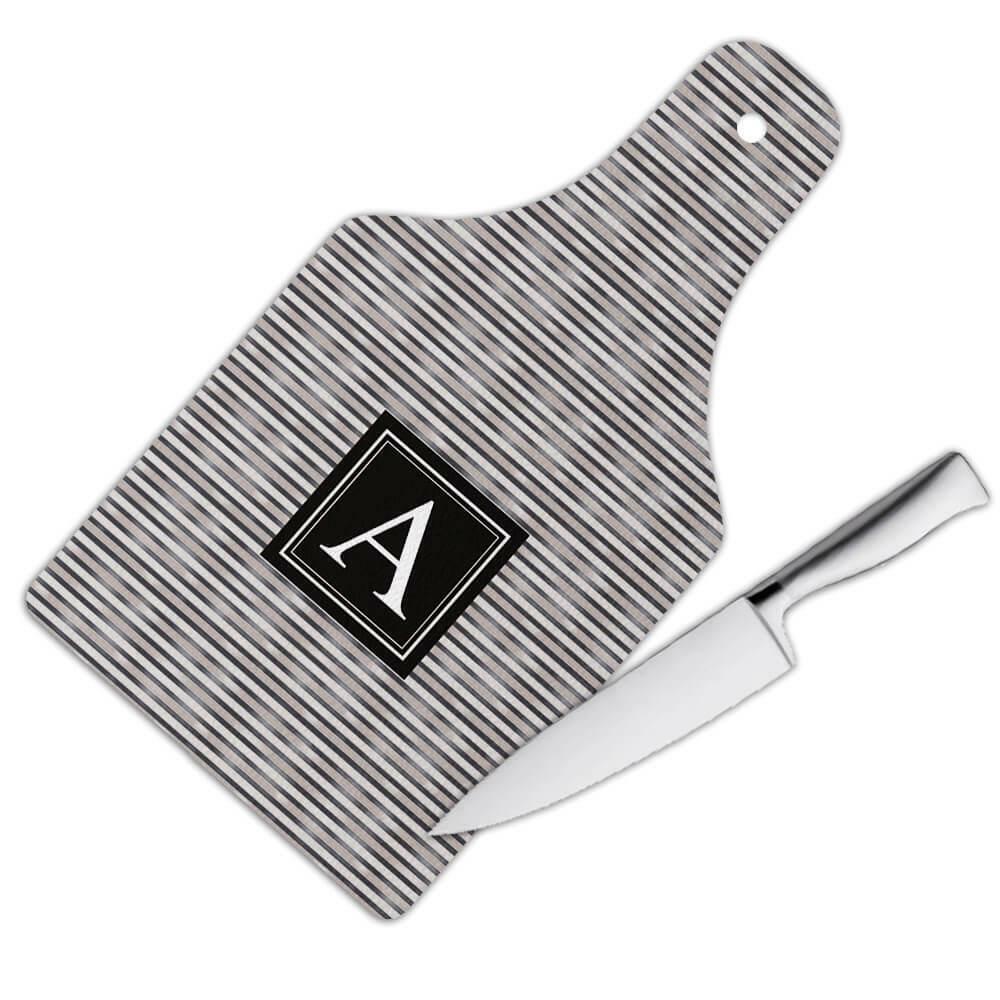 Gift Cutting Board : Stripes Pattern Abstract Lines Home Wall Decor Coworker