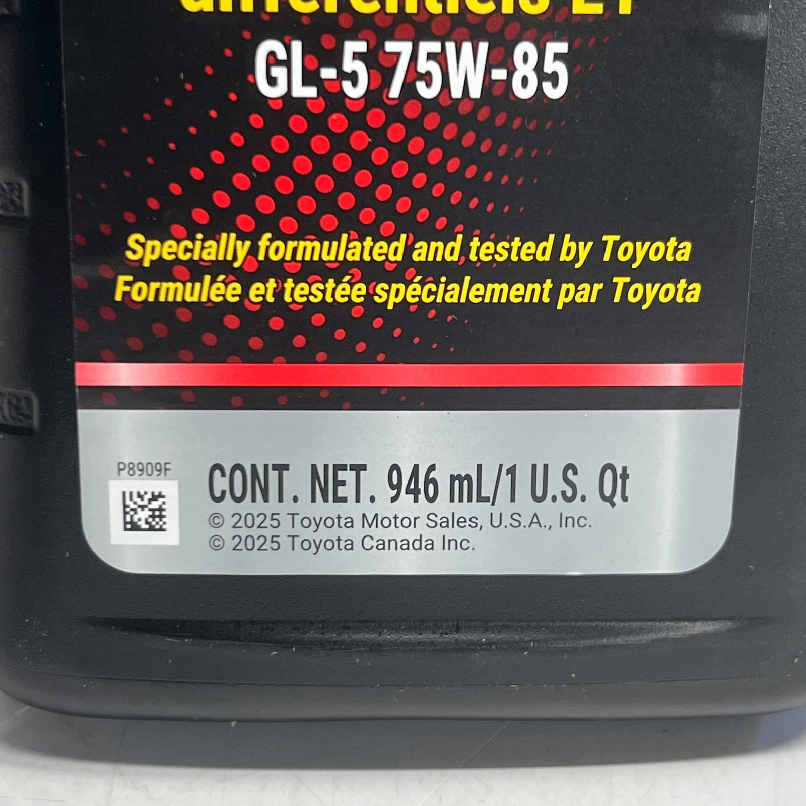 TOYOTA (6 PACK) Differential Gear Oil LT SAE 75W-85 1 qt. 128612