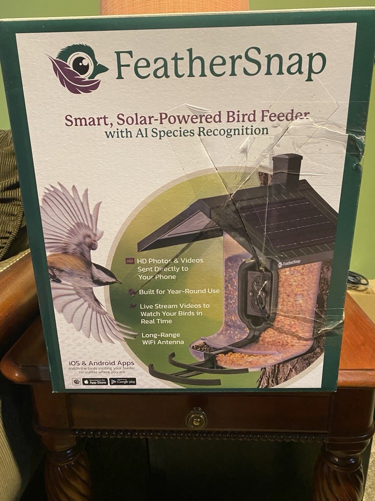 Feathersnap Smart Bird Feeder with AI Identification & HD Camera FSB001