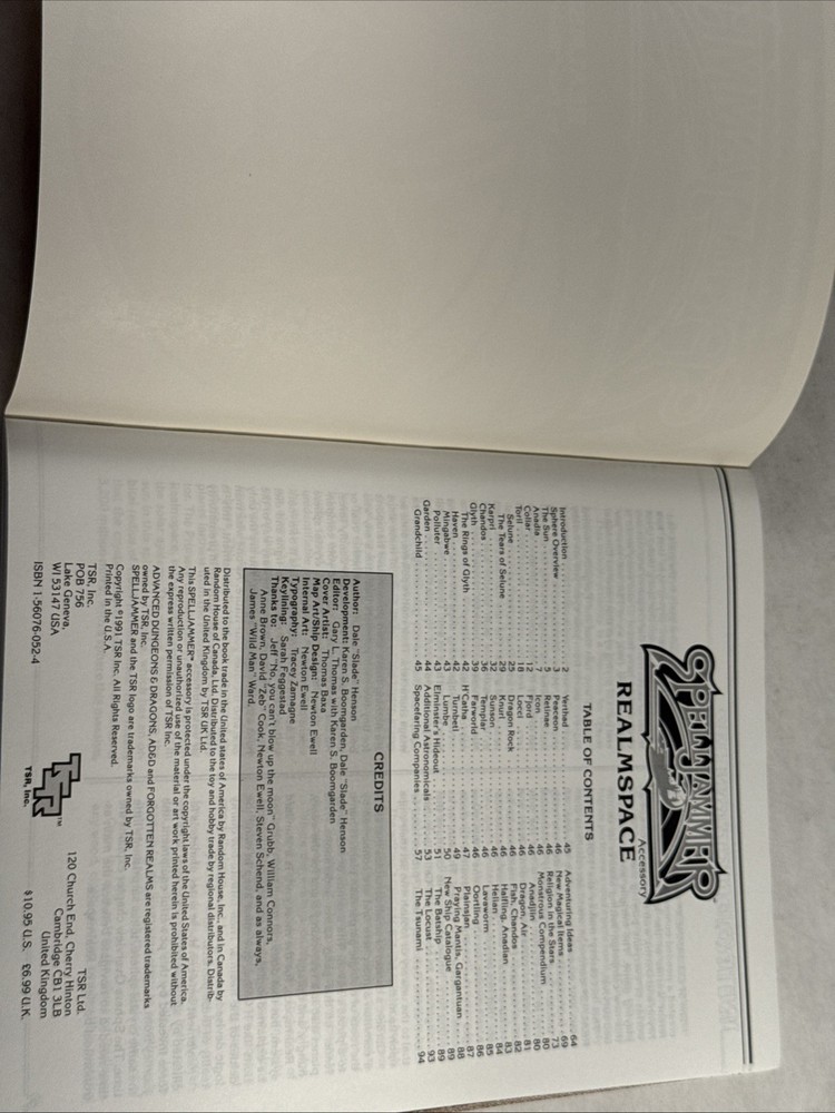 AD&D Realmspace with Map - Spelljammer 9312