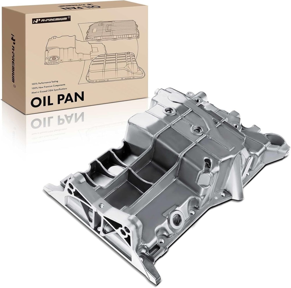 Engine Oil Pan Sump with Drain Plug Compatible Chevrolet...