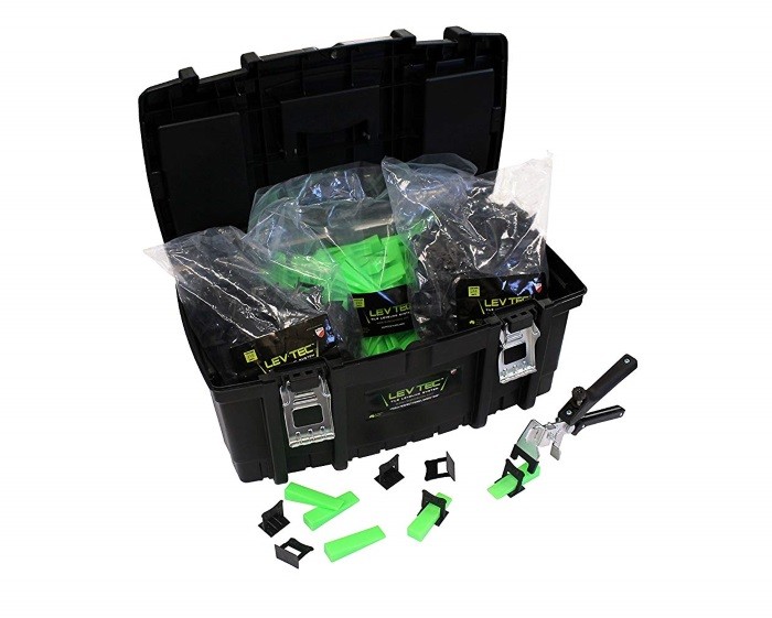 Lev-Tec Tile leveling System Kit: 1 Pliers, 500 Clips, 250 Wedge