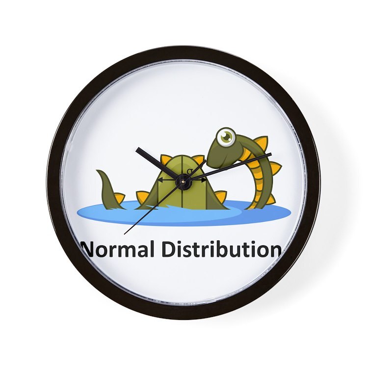 CafePress Normal Distribution 10" Wall Clock (1127364535)