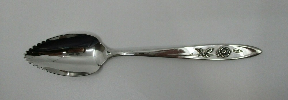 ONEIDA STAINLESS MY ROSE FRUIT SPOON - 6" - 11B