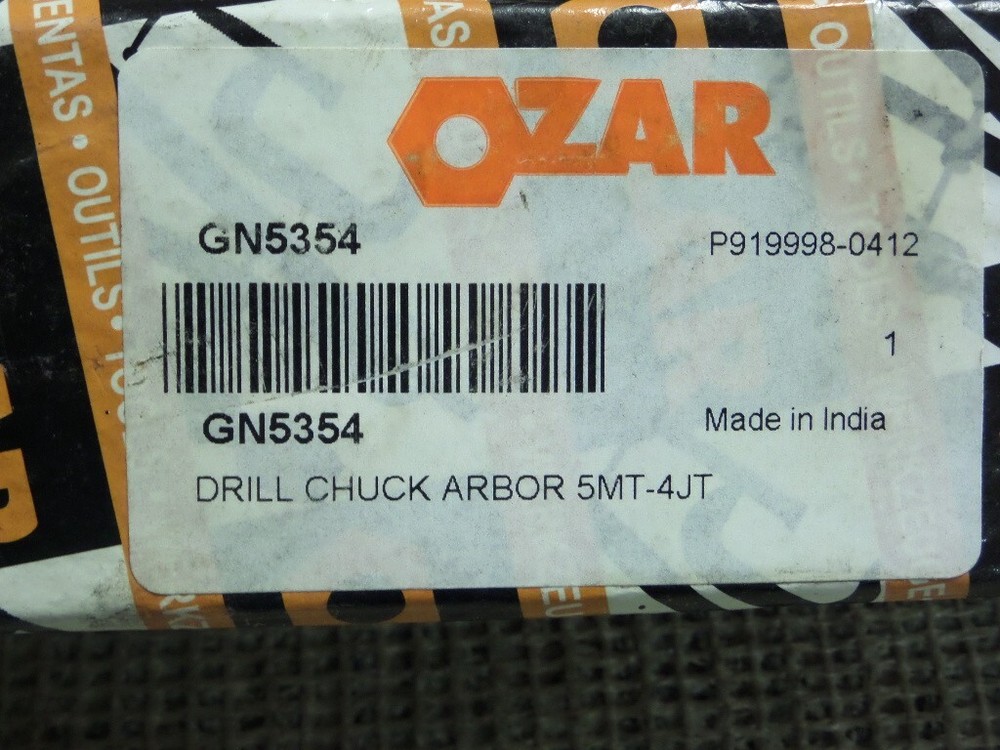 Ozar 5MT x 4 JT arbor