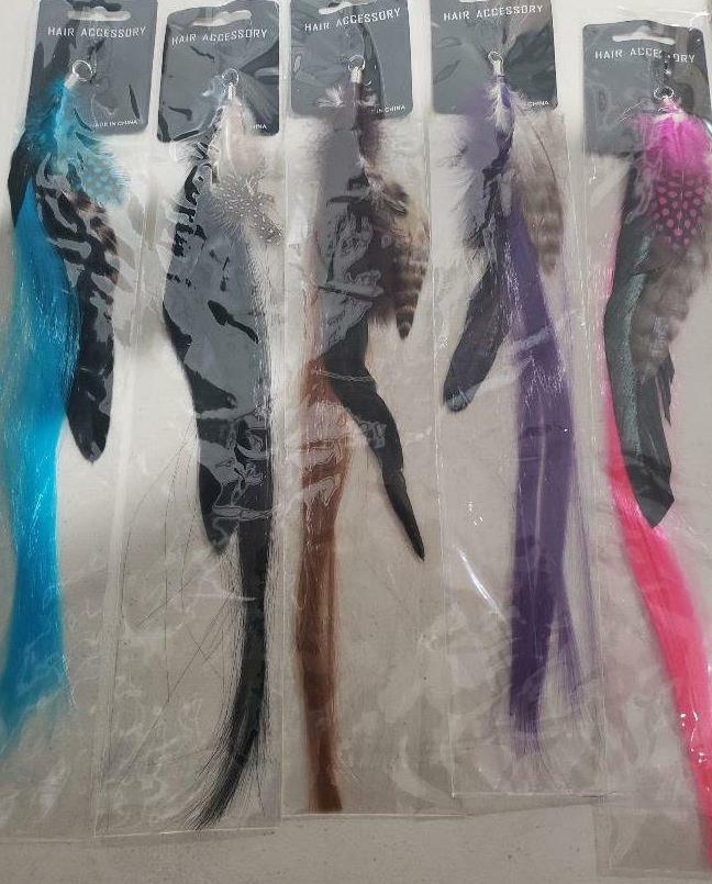 12 FEATHER HAIR EXTENSIONS