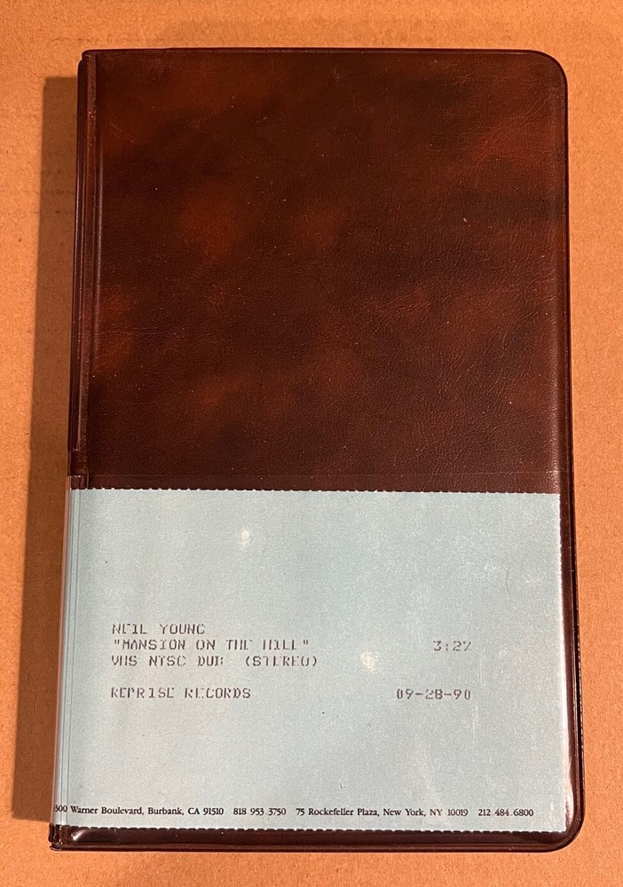 Neil Young - Mansion On The Hill RARE promo VHS video single '90