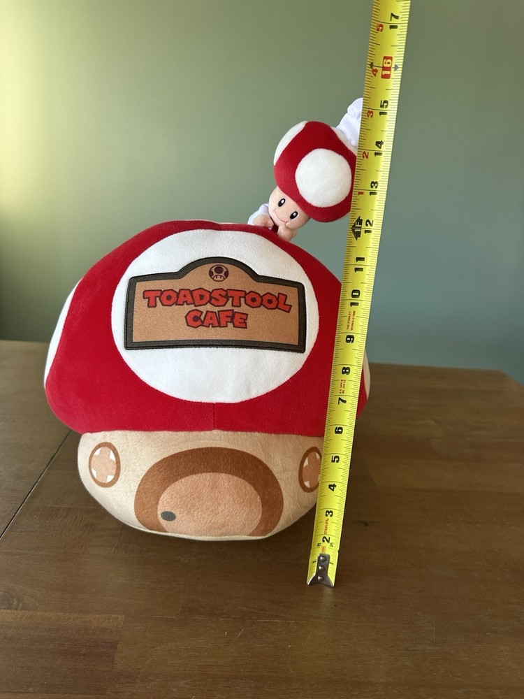 Universal Epic Universe Nintendo World Chef Toad Toadstool Cafe Plush Pillow