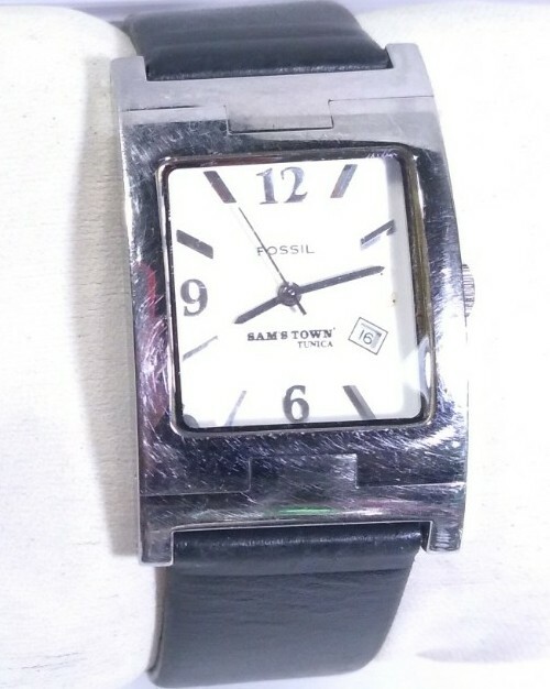 Sams Town Tunica Casino Watch by Fossil Arkitekt Pr5168 Black Band Silver Case