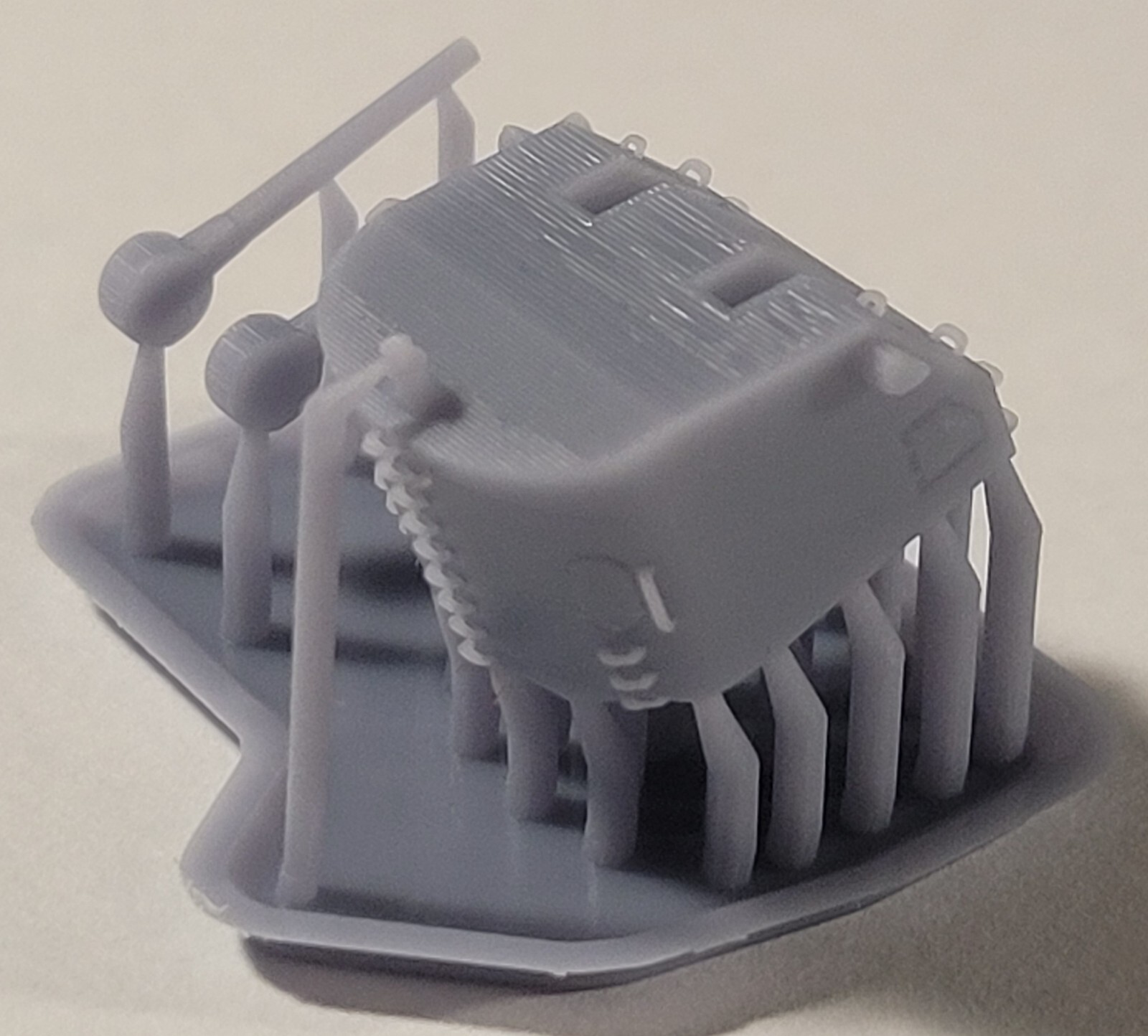 1/350 3D printed 5in Replacement Guns 8pc set for Very Fire Atlanta model kit