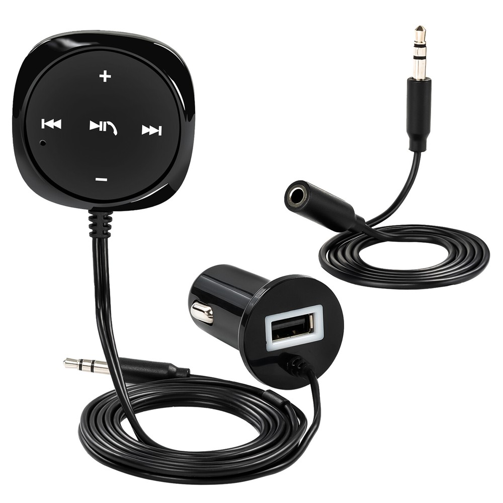 3.5mm Aux USB Charger Car Wireless Bluetooth Receiver Audio Stereo Music Adapter