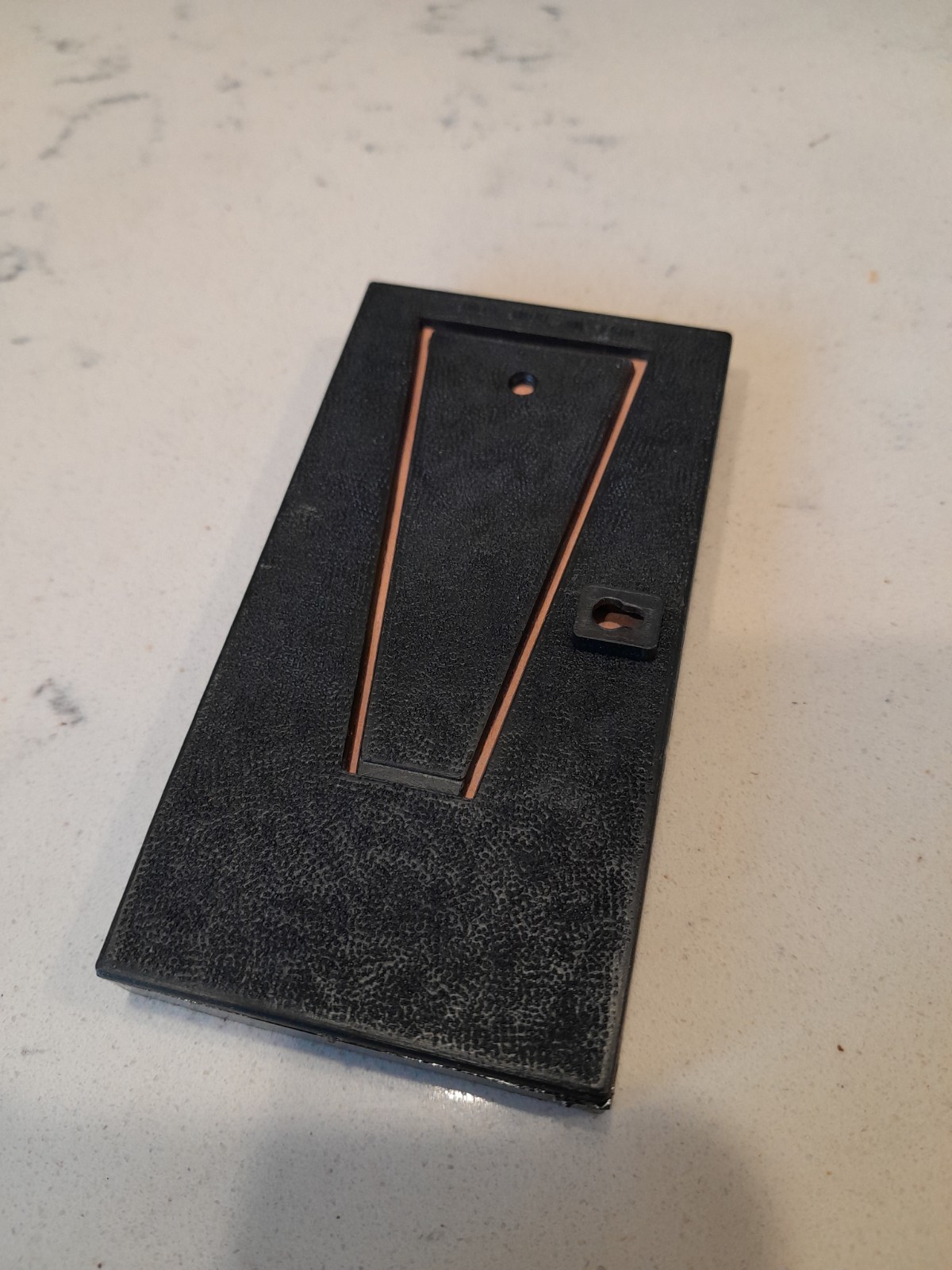 Vintage 1970s Miniature Brass Pistol Model Bunker Hill 1780 Framed 4"