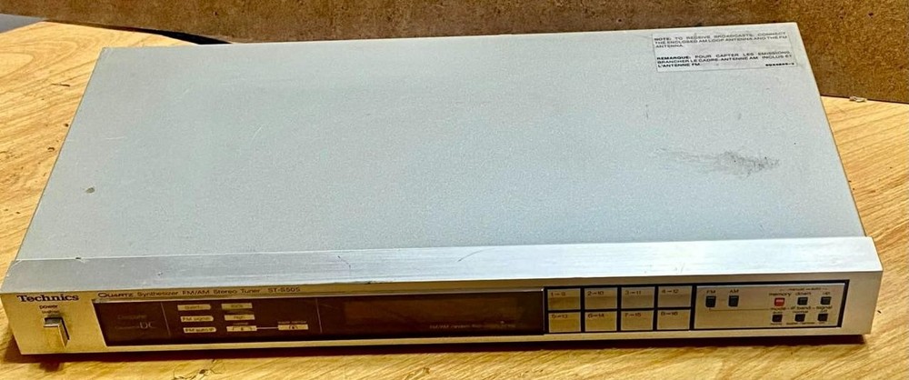 Technics ST-S505 Quartz DC AM/FM Stereo Tuner - Tested & Working!
