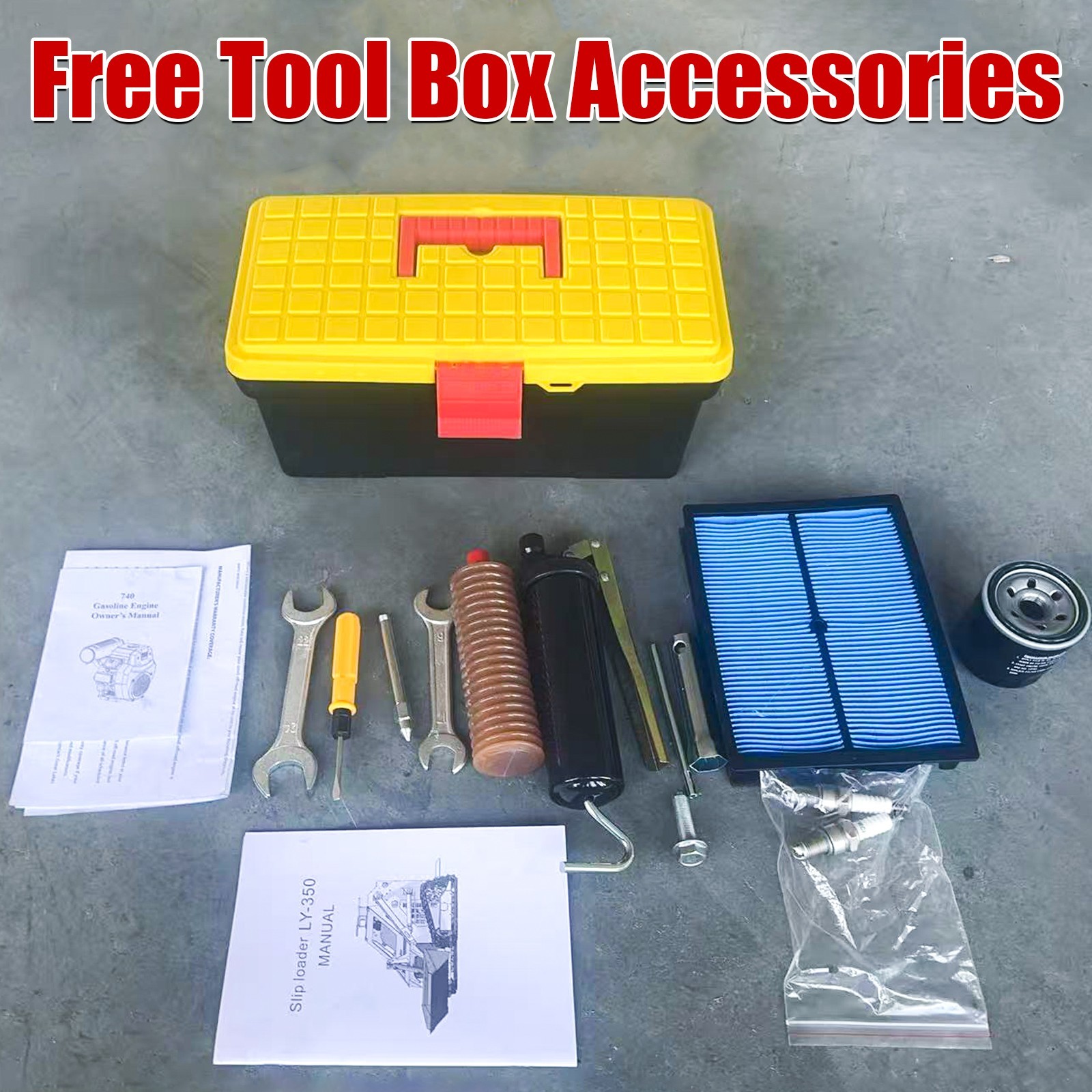 Mini Skid Steer 22HP Twin Cylinder Tracked Loader Rotarydri