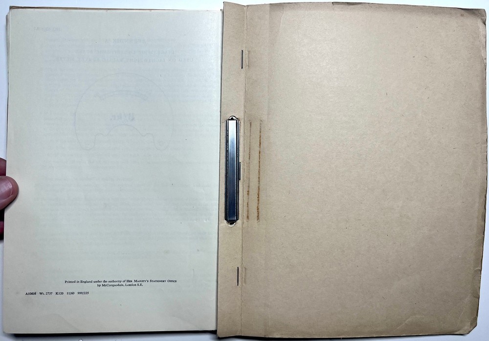 1960 UK CIVIL DEFENCE HQ SECTION INSTRUCTOR NOTES HMSO NUCLEAR TRAINING HANDBOOK