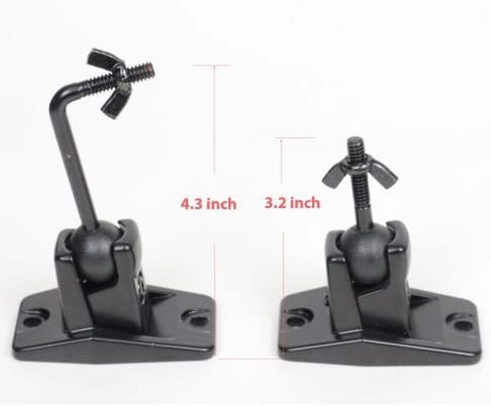 Speaker Wall Ceiling Mount Bracket One Pair for Universal Satellite, Fits Keyhol