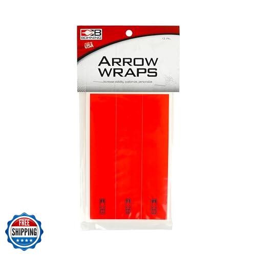Bohning 5.5" Solid Arrow Wraps, Large, Neon Red