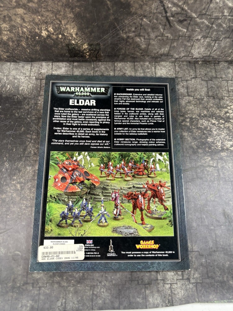 Warhammer 40k Eldar Codex Army Book (2006) (#2825)
