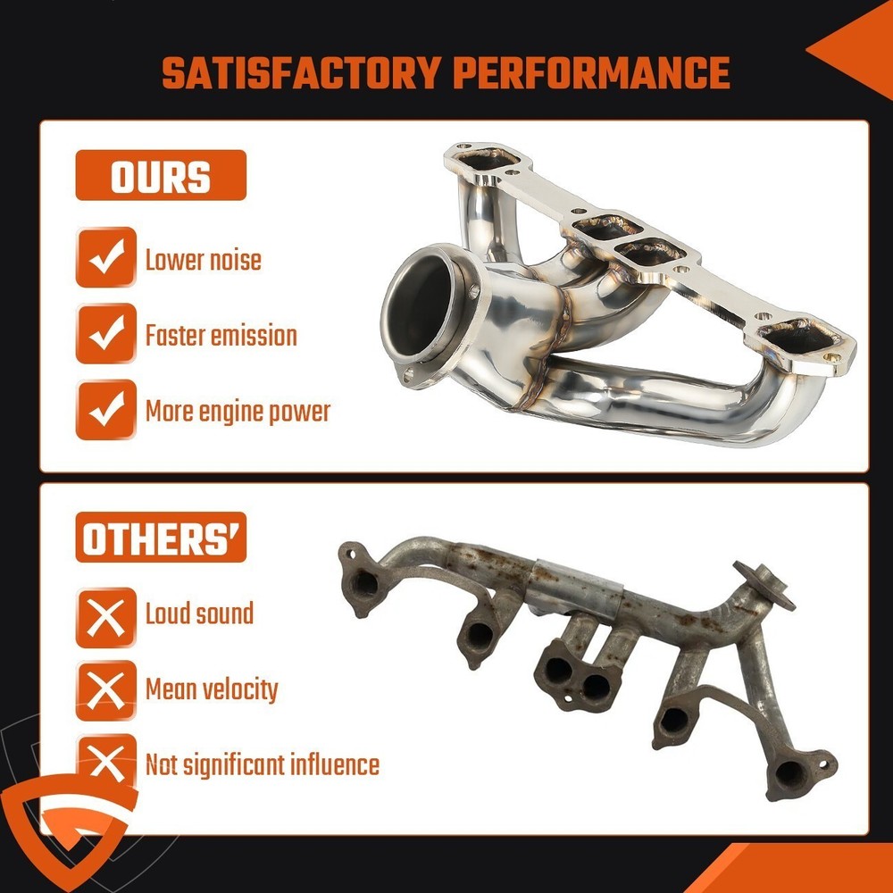 Stainless Exhaust Headers Super Short Small Block For Chevy Impala Nova Corvette