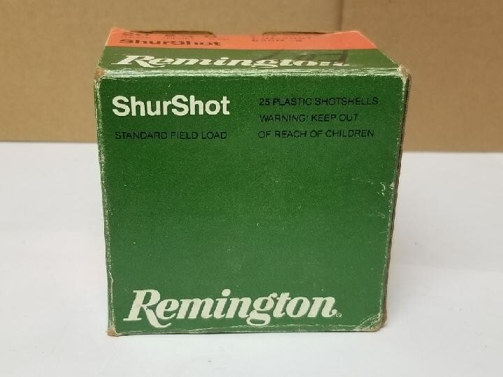 Empty 20 Ga Remington Shurshot Shotgun Shell Box