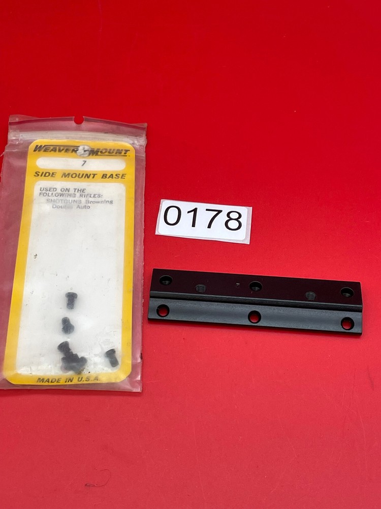 Weaver Side Mount  # 7 Browning  Double Auto #0178