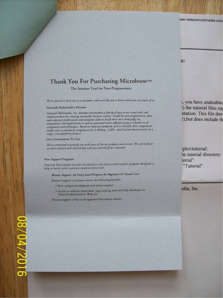 Network MultiMedia MicroBrew v1.3 (Serius89/Novell Appware) Collector's Item