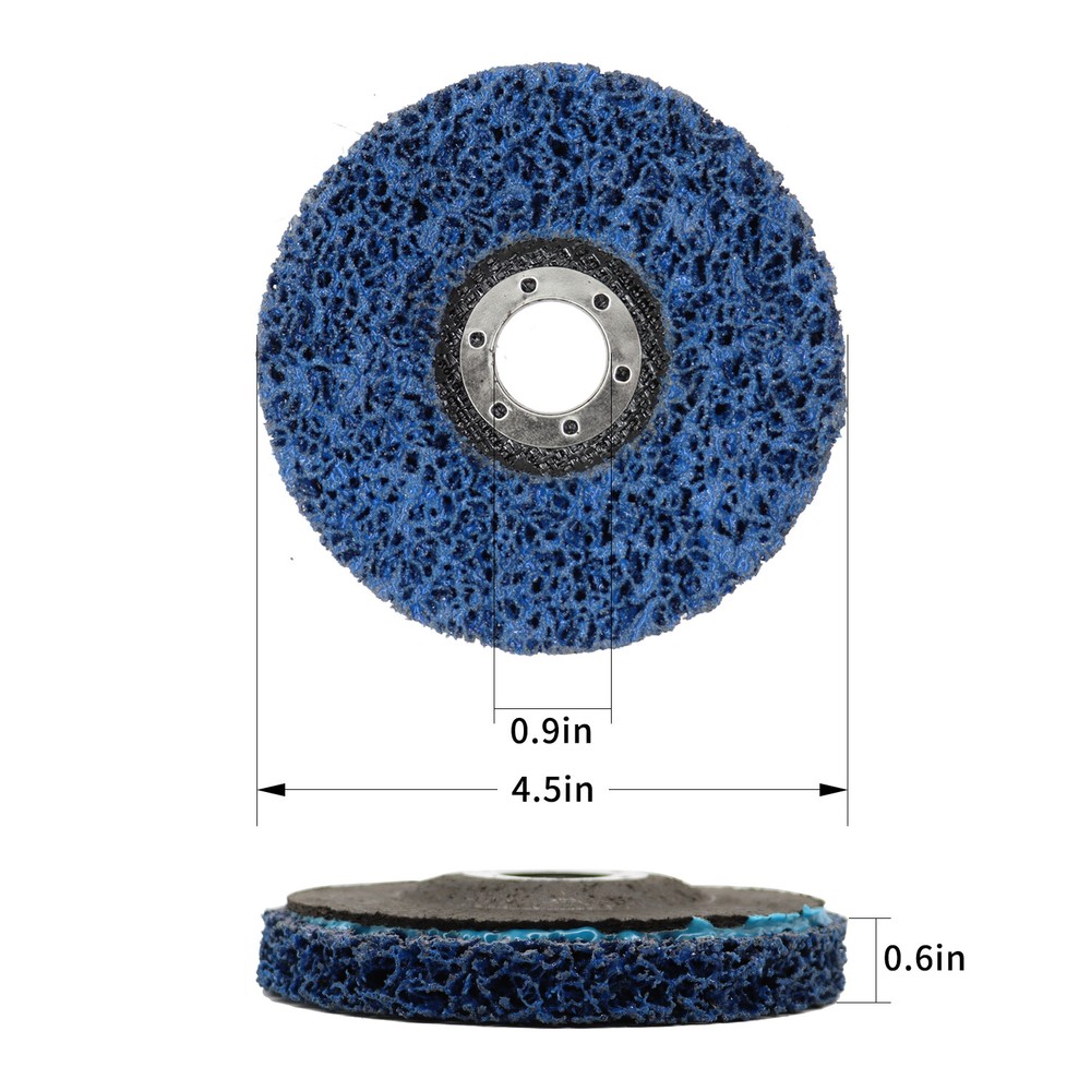 4.5''x7/8" Poly Strip Discs Wheel Paint Rust Removal Clean Angle Grinder 10 Pack