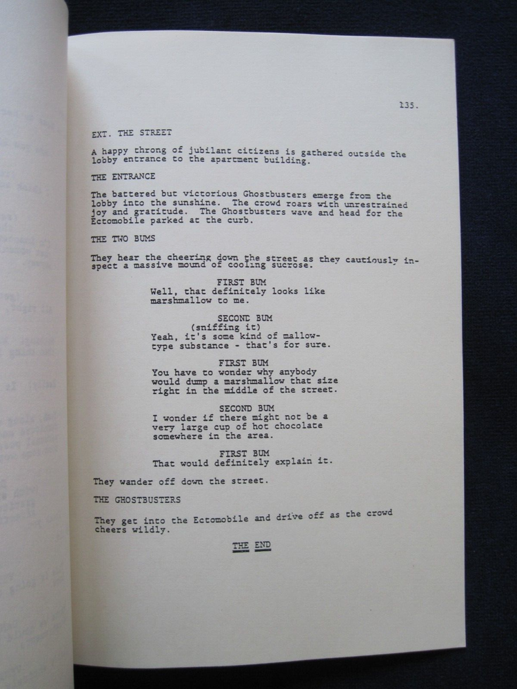 ORIGINAL SCRIPT for ORIGINAL GHOSTBUSTERS, IVAN REITMAN DAN ACKROYD, BILL MURRAY