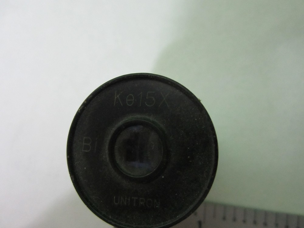 MICROSCOPE PART EYEPIECE UNITRON Ke15X Bi OPTICS AS IS BIN#S8-15