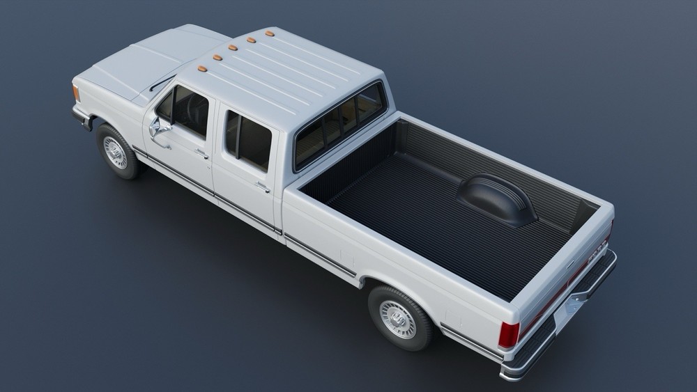 3d Printed 1/25 1987 F-350 Crewcab Model Kit