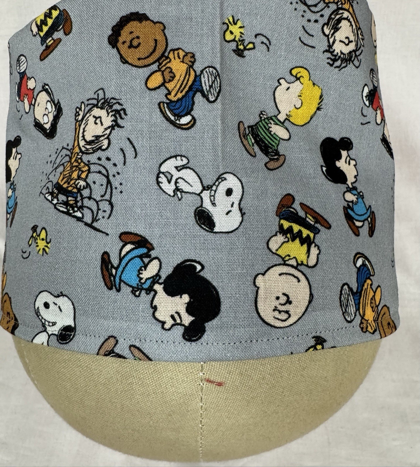 Men/Women Surgical Scrub Cap Lined Peanuts 100% Cotton