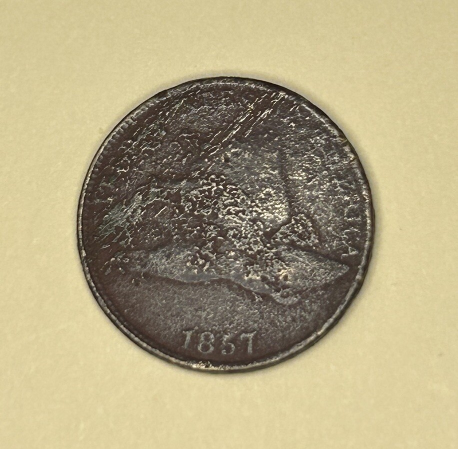 1857 Flying Eagle Cent Good Details Priced As Such-zm