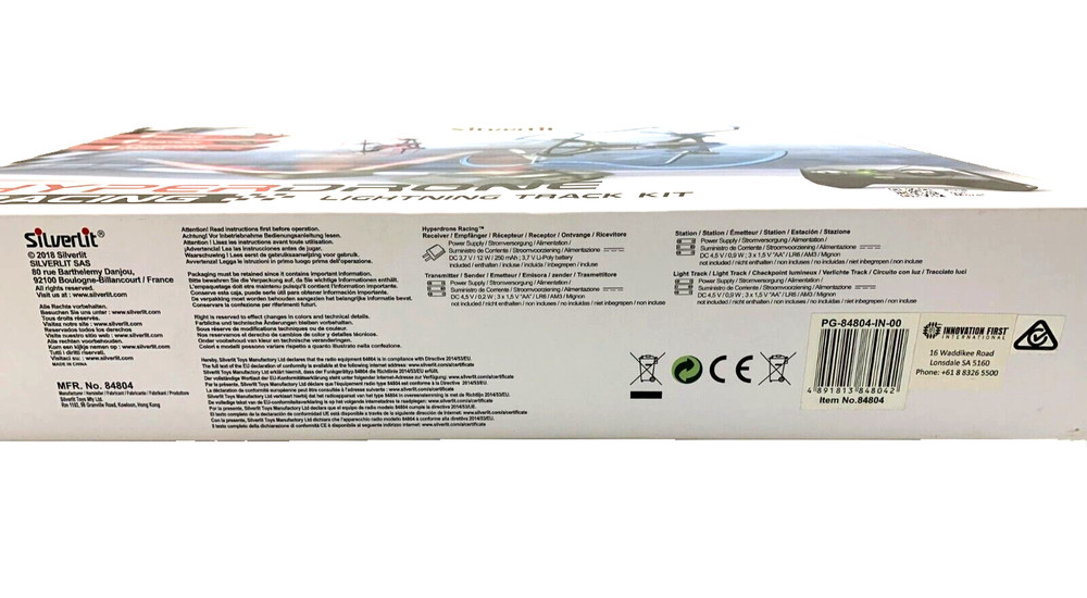 Silverlit Drone Kit Hyper Drone Racing Lightning Kit Remote Quadcopter LIKE NEW