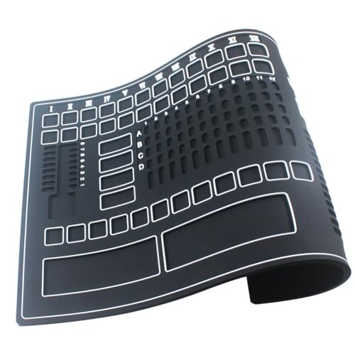 Rubber Work Mat, Heavy Duty Silicone Rubber Worktable Mat for Lock Black