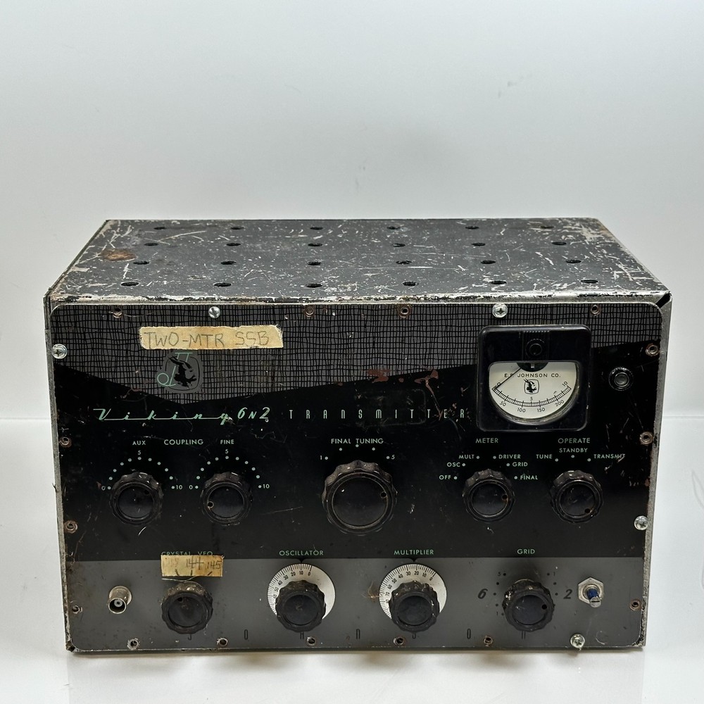 Vintage Johnson Viking 6n2 Transmitter Ham Radio 6 N 2