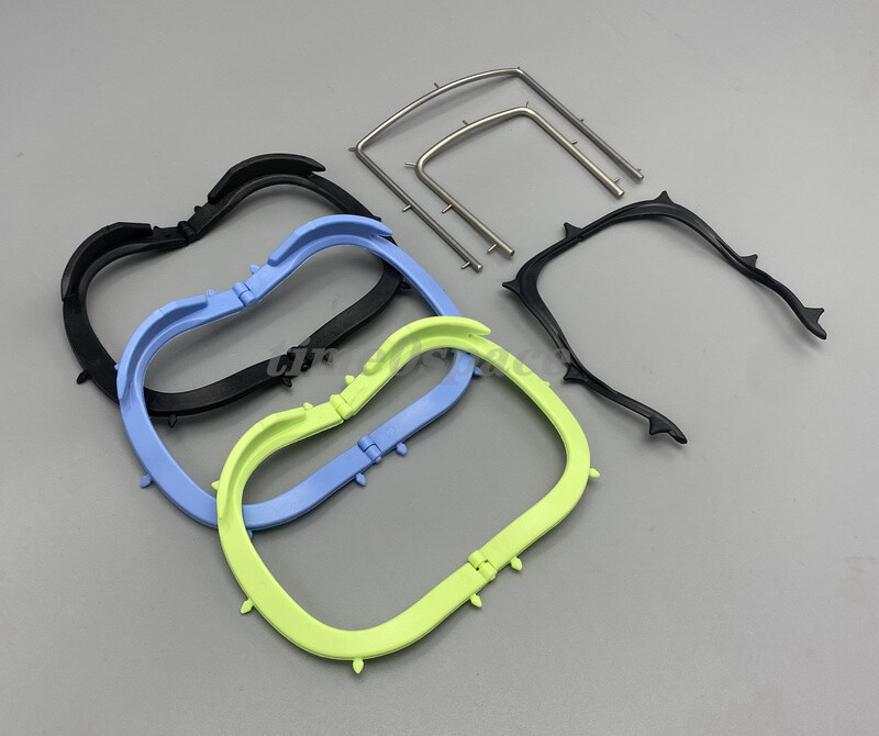 Dental Rubber Dam Sheet Frame Brackets Foldable/Plastic Black/Steel Frames Tools