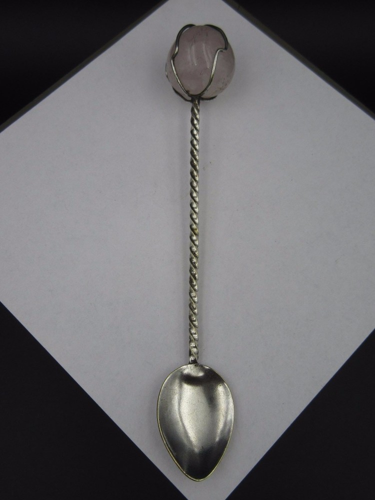 M16⭐⭐ A Mocha - Teaspoon with Gemstone Quartz Mocha Spoon ⭐⭐
