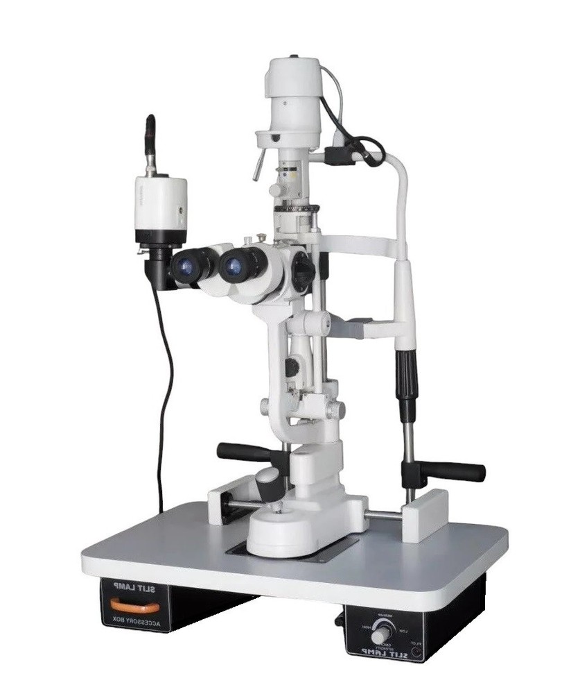 Slit Lamp (Five Step) with Camera, Motorized Table