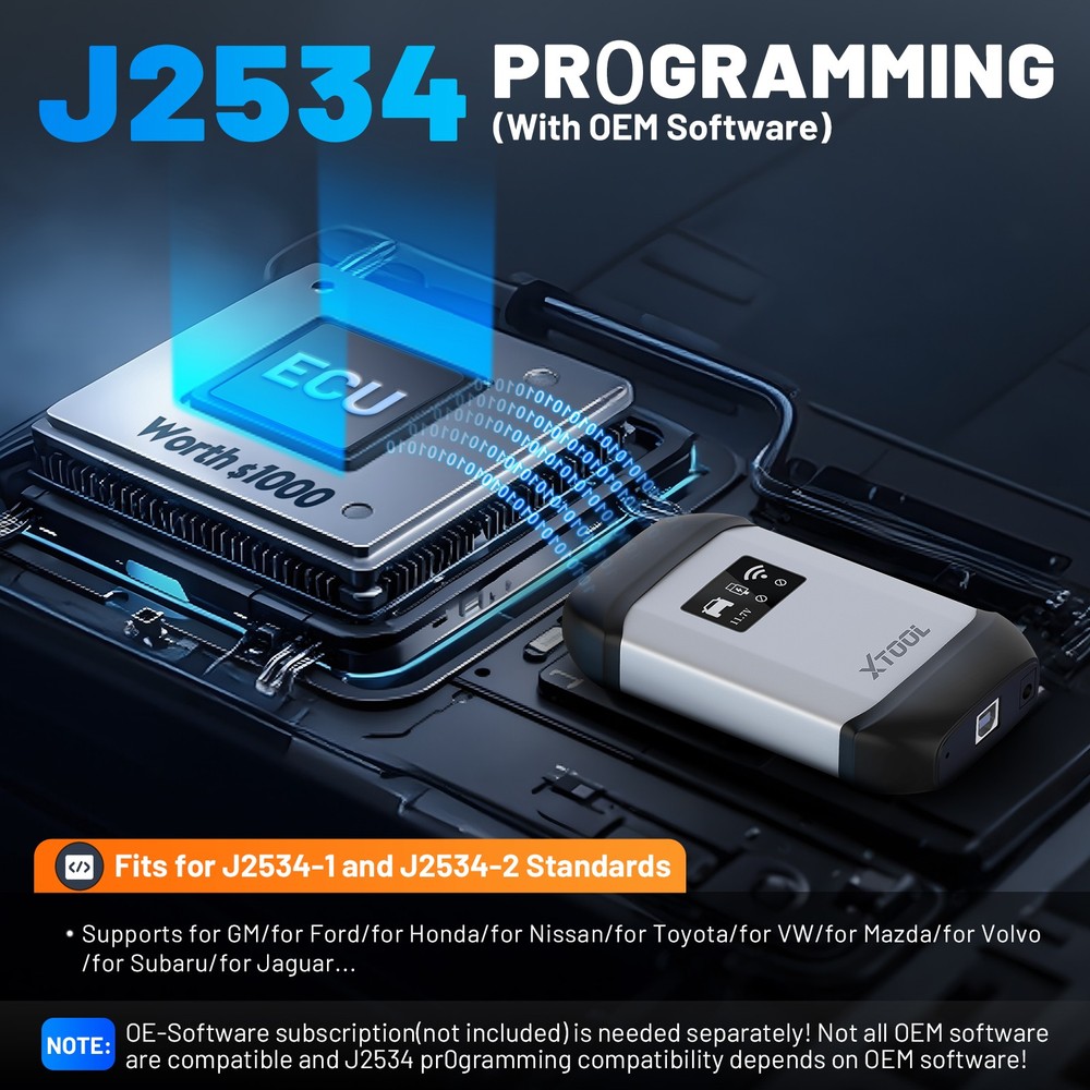 XTOOL X100MAX2 Full Set J2534 OEM Programming Diagnostic Scanner All Key Lost