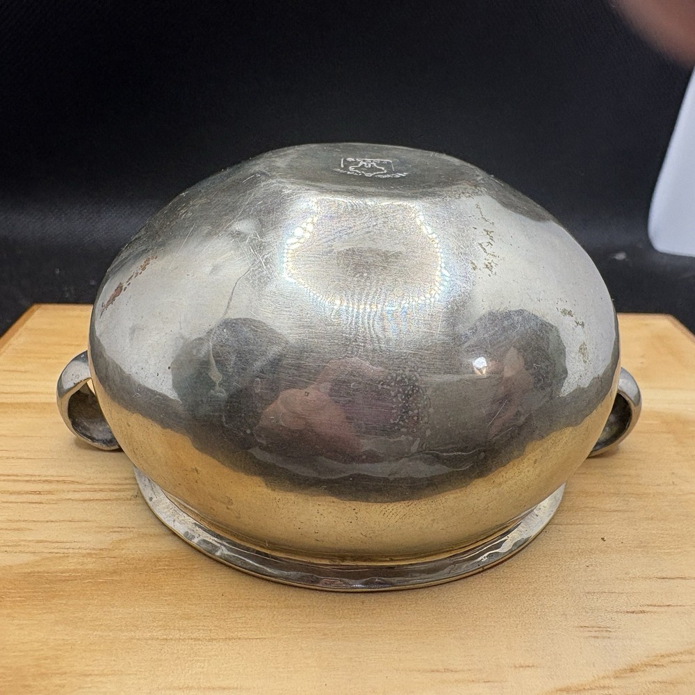 Peruvian Solid Silver Bowl - Hand Hammered "Ekeko" - .950 / .925 - 3.5"