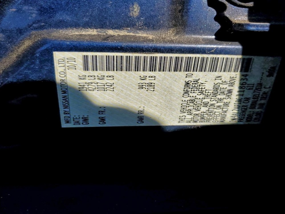 ALTIMA 2011 Glove Box 4957251