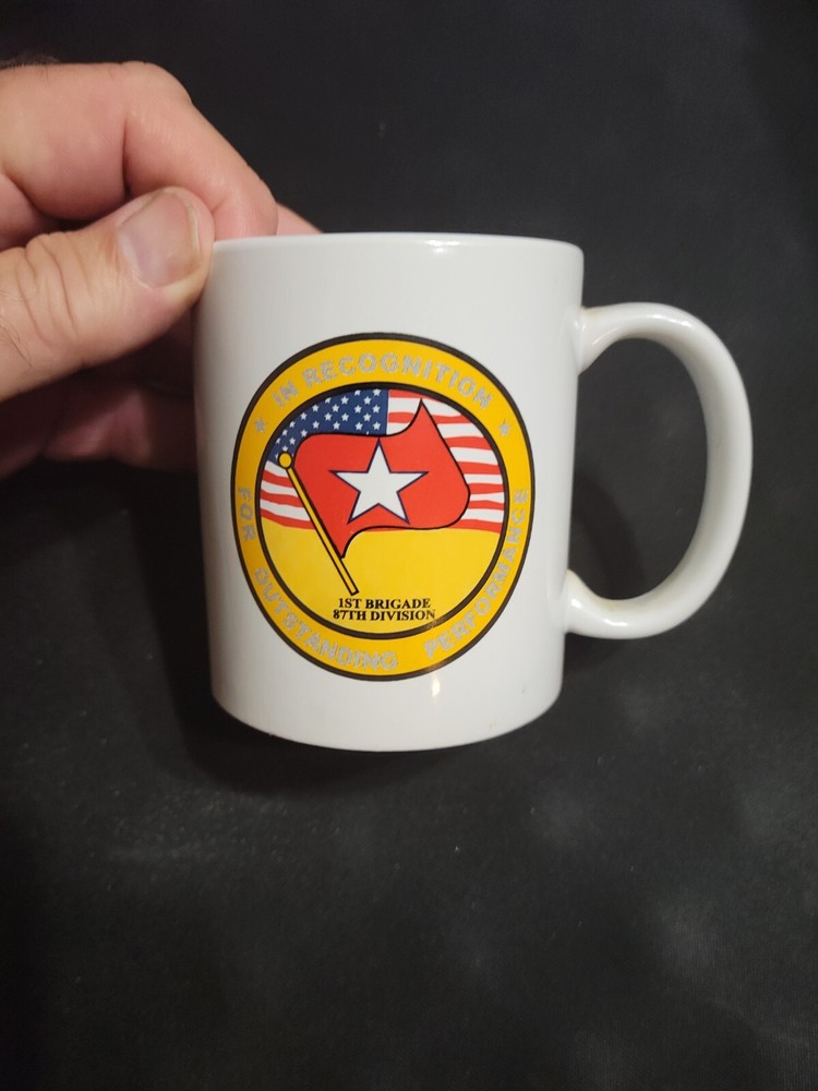US Army 87th Division 1st Brigade Commanding General ceramic 12oz Coffee Mug Cup