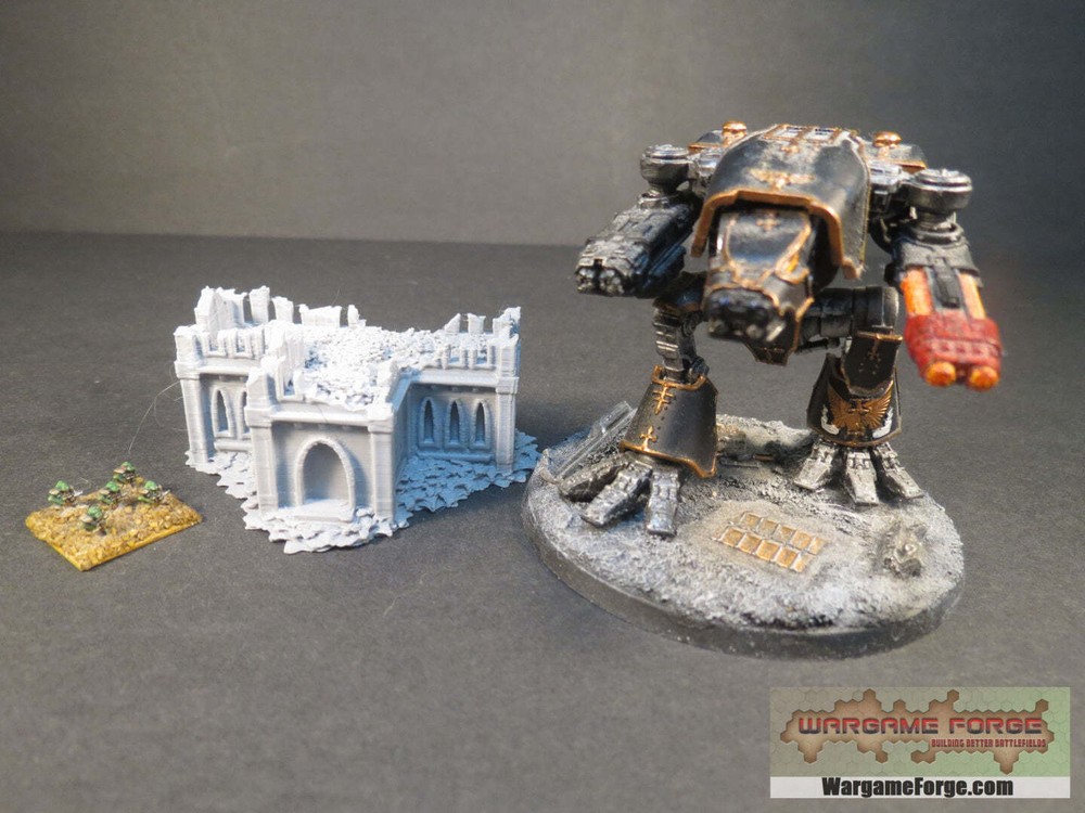 Gothic Ruined Building 6 - Wargame Forge