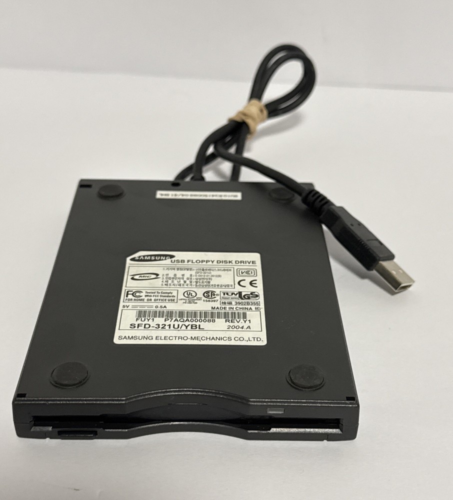 Samsung External USB Floppy Disk Drive | Model SFD-321U/YBL/Read